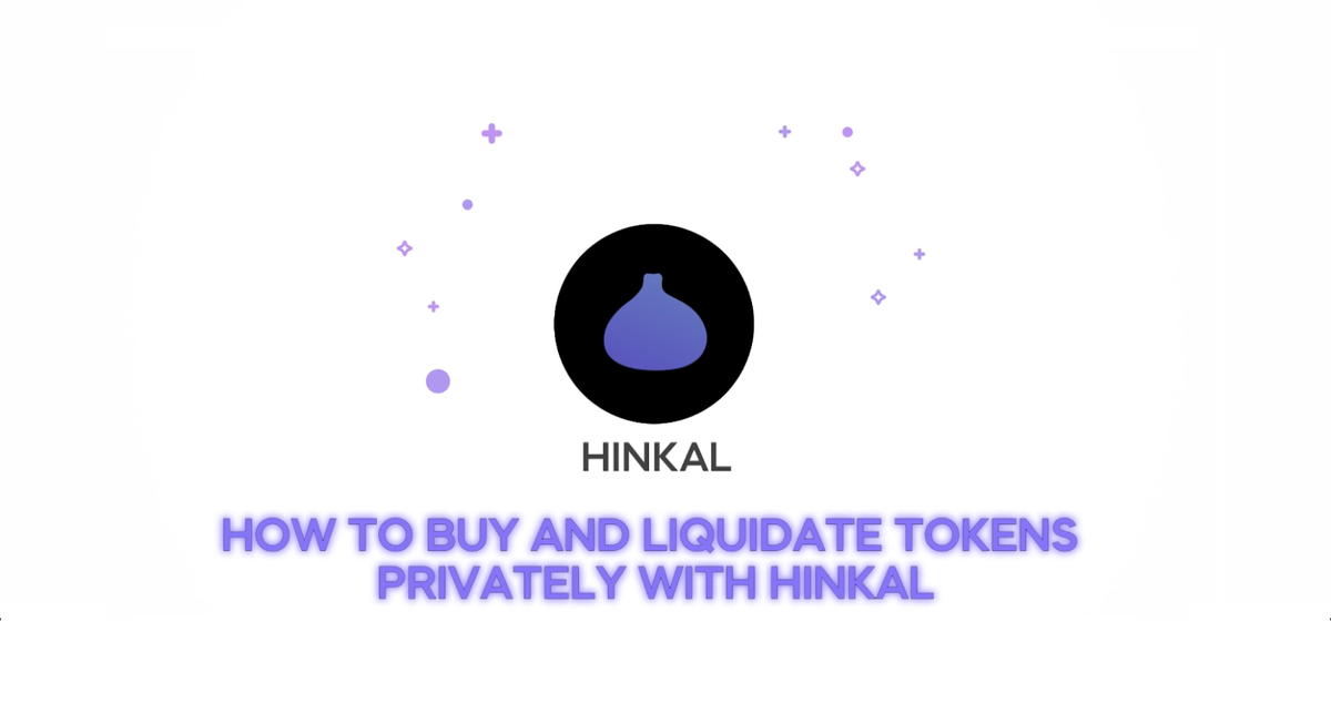 How to buy and liquidate tokens privately with Hinkal